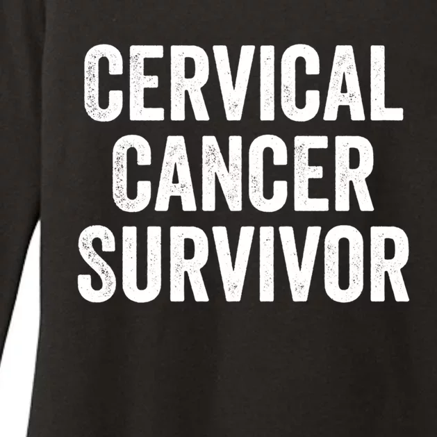 Cervical Cancer Survivor Gift Womens CVC Long Sleeve Shirt