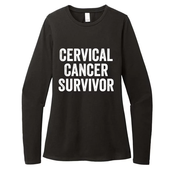 Cervical Cancer Survivor Gift Womens CVC Long Sleeve Shirt