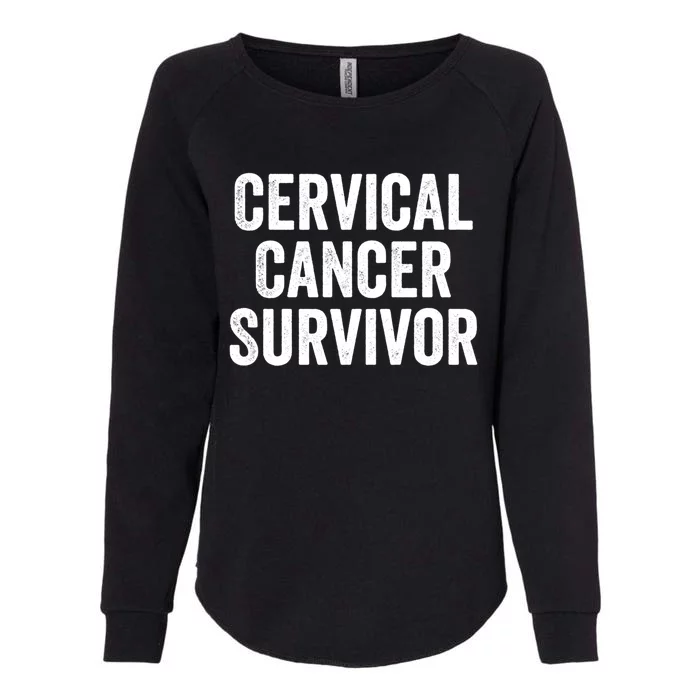 Cervical Cancer Survivor Gift Womens California Wash Sweatshirt