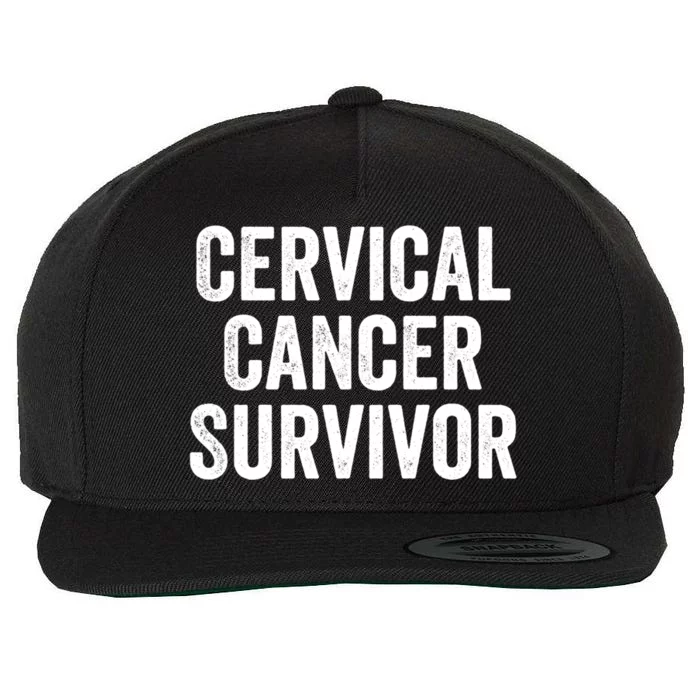 Cervical Cancer Survivor Gift Wool Snapback Cap