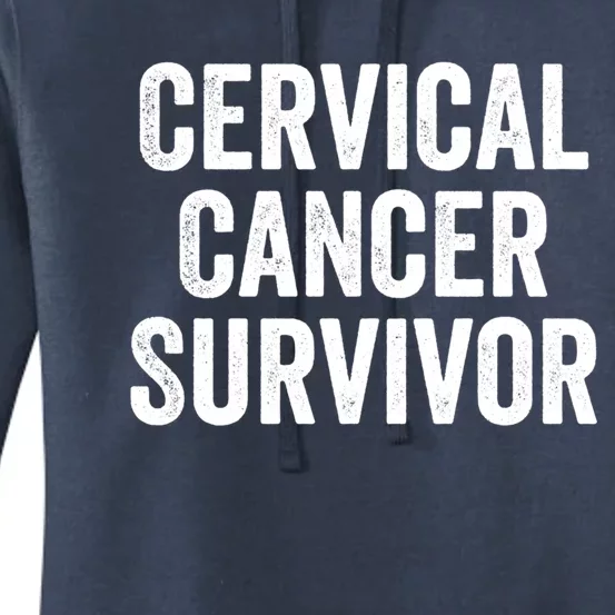 Cervical Cancer Survivor Gift Women's Pullover Hoodie