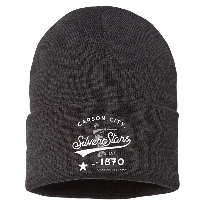 Carson City Silver Stars Vintage Minor League Baseball Sustainable Knit Beanie