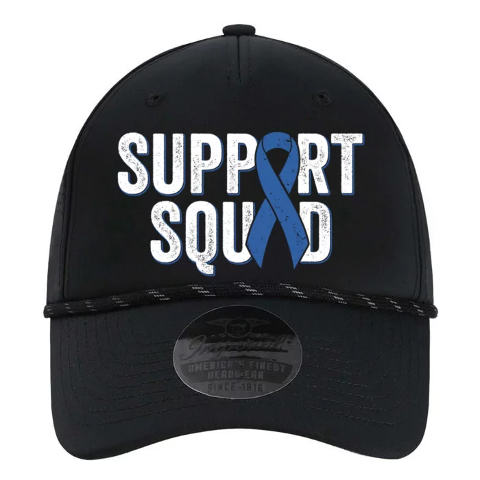 Colon Cancer Support Squad Blue Colorectal Awareness Ribbon Gift Performance The Dyno Cap