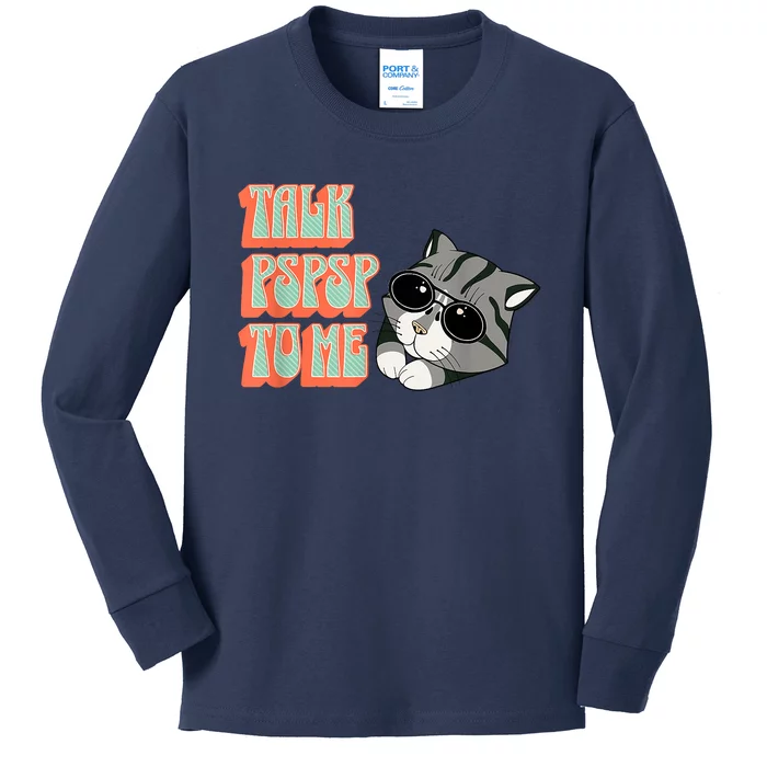 Cool Cat Shirt, Cat Dad, Cat Mom, Kittens, Pet Adopt Kitty Kids Long Sleeve Shirt