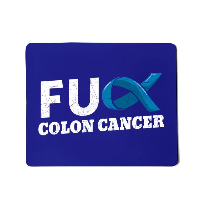 Colon Cancer Surgery Colorectal Blue Ribbon Colonoscopy Great Gift Mousepad