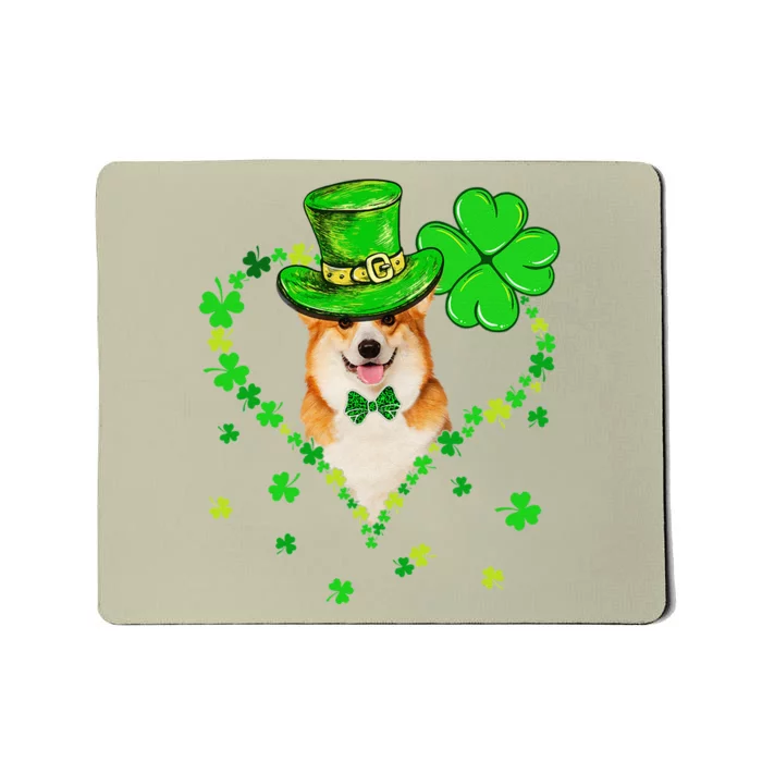 Cute Corgi Saint Patrick's Day Dogs Dad Mom Mousepad