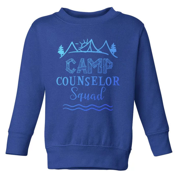 Camp Counselor Squad Gift Idea For Summer Camp Counselors Cool Gift Toddler Sweatshirt