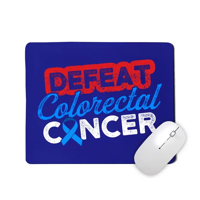 Colorectal Cancer Survivor Defeat Crc Warrior Gift Mousepad