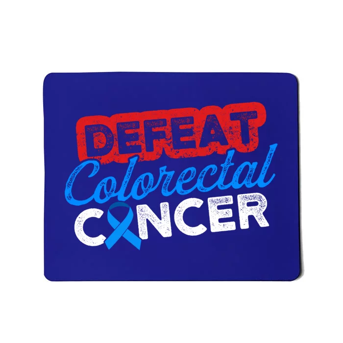 Colorectal Cancer Survivor Defeat Crc Warrior Gift Mousepad