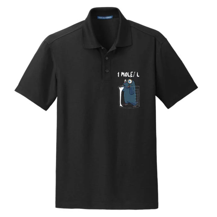 Chemistry Chemist Student Science Teacher Mole Dry Zone Grid Performance Polo