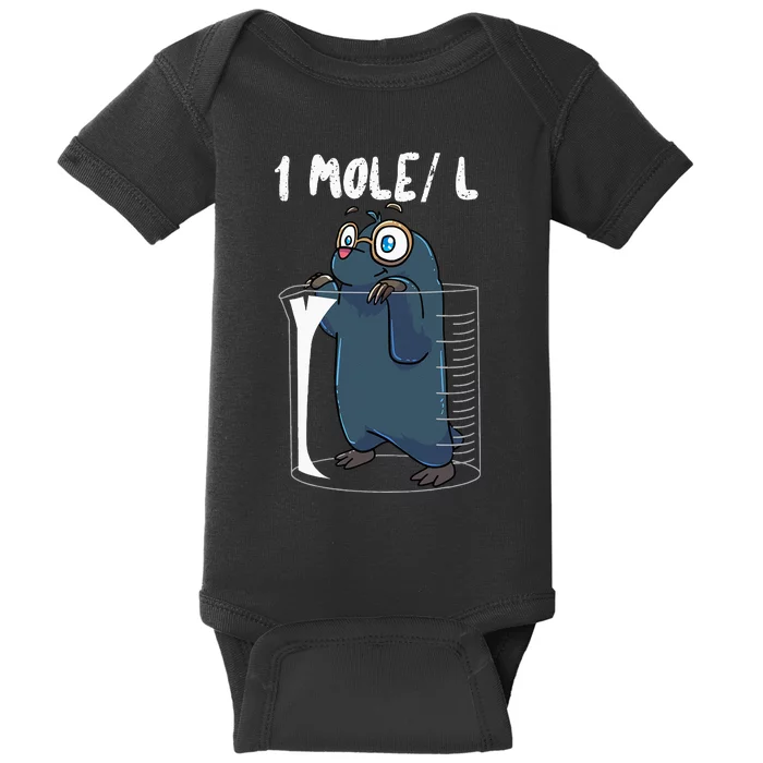 Chemistry Chemist Student Science Teacher Mole Baby Bodysuit