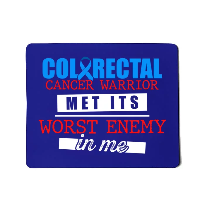 Colorectal Cancer Survivor Enemy Crc Warrior Gift Mousepad