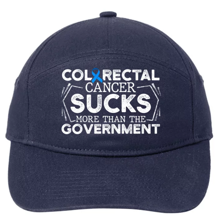 Colorectal Cancer Survivor Stopping Crc Warrior Gift 7-Panel Snapback Hat