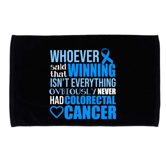 Colorectal Cancer Survivor Winning Crc Warrior Funny Gift Microfiber Hand Towel