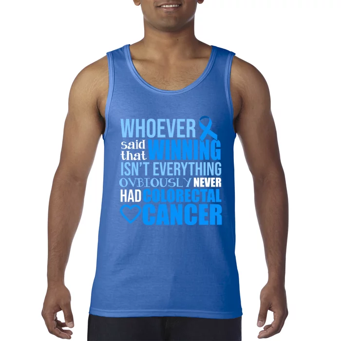 Colorectal Cancer Survivor Winning Crc Warrior Funny Gift Tank Top