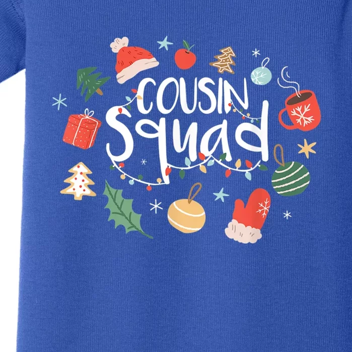 Christmas Cousin Squad Crew Matching Family Group Xmas Party Gift Baby Bodysuit