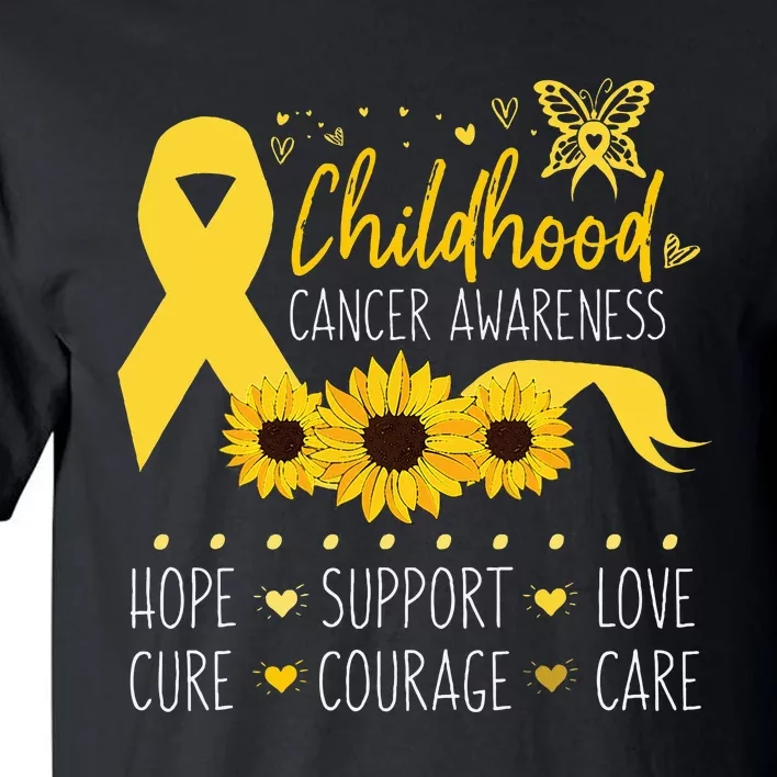 Childhood Cancer Support Family Childhood Cancer Awareness Tall T-Shirt