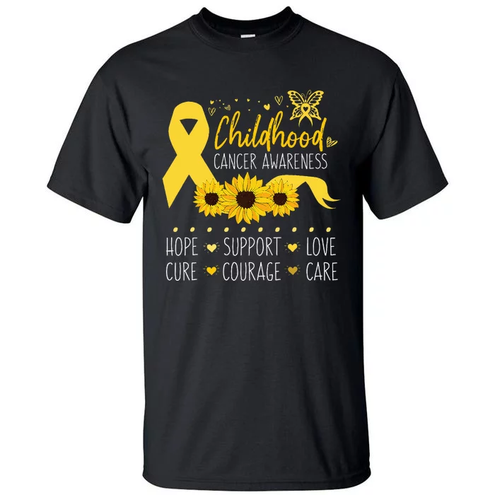 Childhood Cancer Support Family Childhood Cancer Awareness Tall T-Shirt