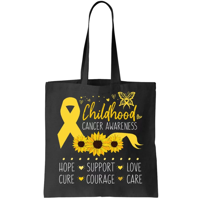 Childhood Cancer Support Family Childhood Cancer Awareness Tote Bag