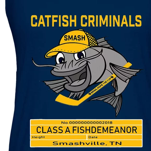 Catfish Criminals Smashville Hockey Ladies Essential Flowy Tank