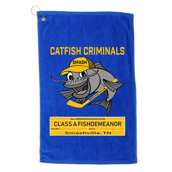 Catfish Criminals Smashville Hockey Platinum Collection Golf Towel