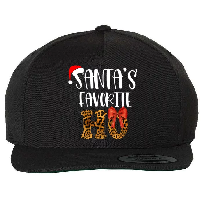 Cute Cheetah SantaS Favorite Ho Christmas S Gift Wool Snapback Cap