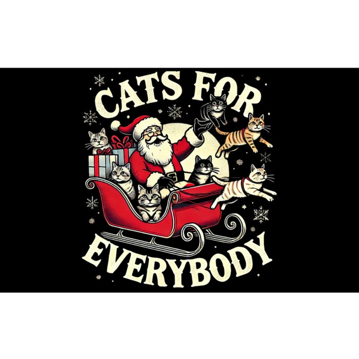 Christmas Cat Santa Cat Lover Christmas Cats For Everybody Bumper Sticker