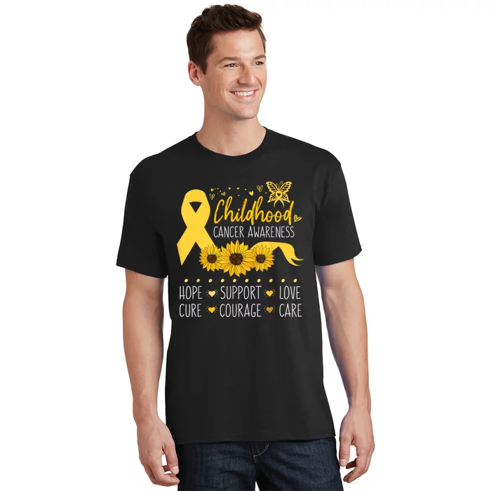 Childhood Cancer Support Family Childhood Cancer Awareness T-Shirt