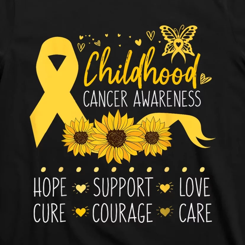 Childhood Cancer Support Family Childhood Cancer Awareness T-Shirt