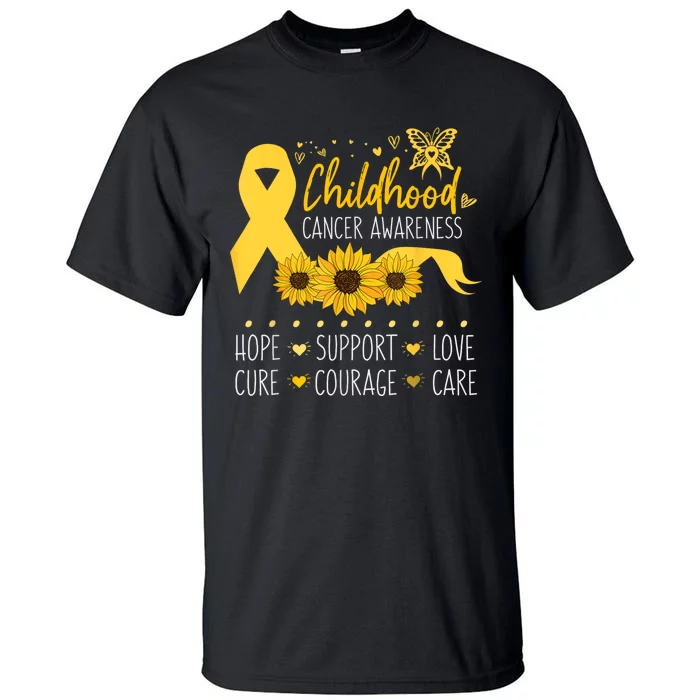 Childhood Cancer Support Family Childhood Cancer Awareness Tall T-Shirt