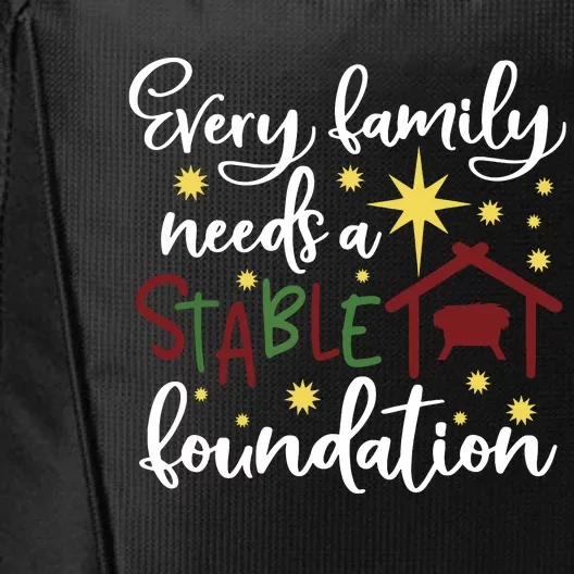 Christmas Christian Saying Religious Quote Family Xmas Gift City Backpack