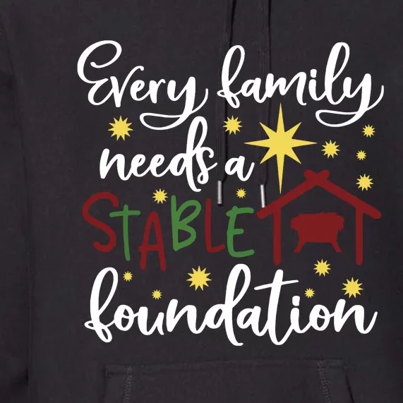 Christmas Christian Saying Religious Quote Family Xmas Gift Premium Hoodie