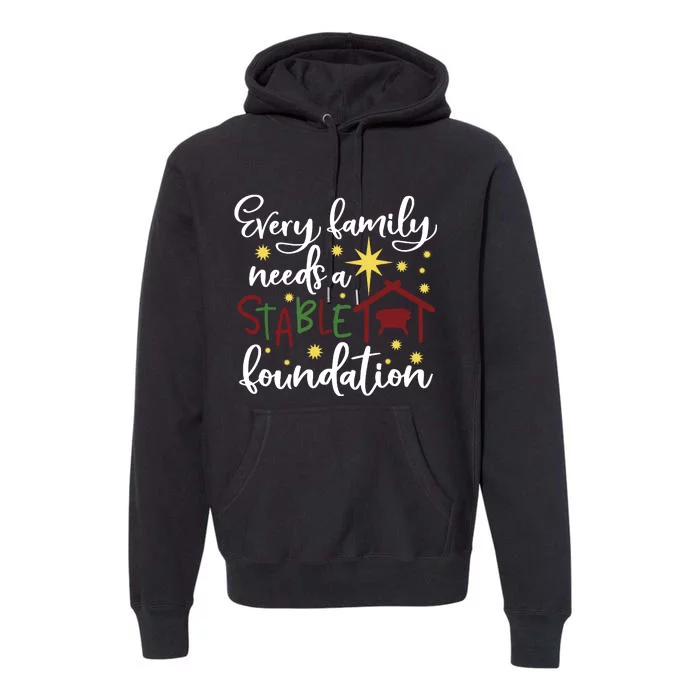 Christmas Christian Saying Religious Quote Family Xmas Gift Premium Hoodie