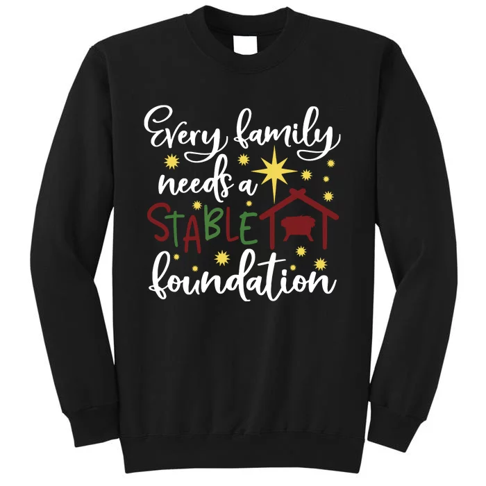 Christmas Christian Saying Religious Quote Family Xmas Gift Tall Sweatshirt