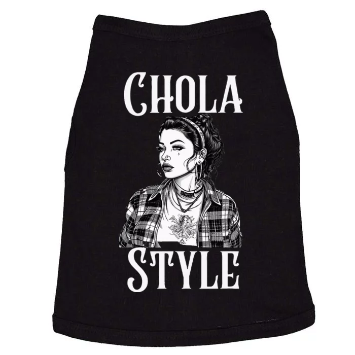 Chicana Chola Style Lowrider Clothes Mexican American Latina Doggie Tank