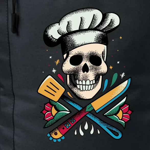 Cooking Chef Skull Daily Commute Backpack