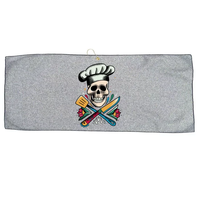 Cooking Chef Skull Large Microfiber Waffle Golf Towel