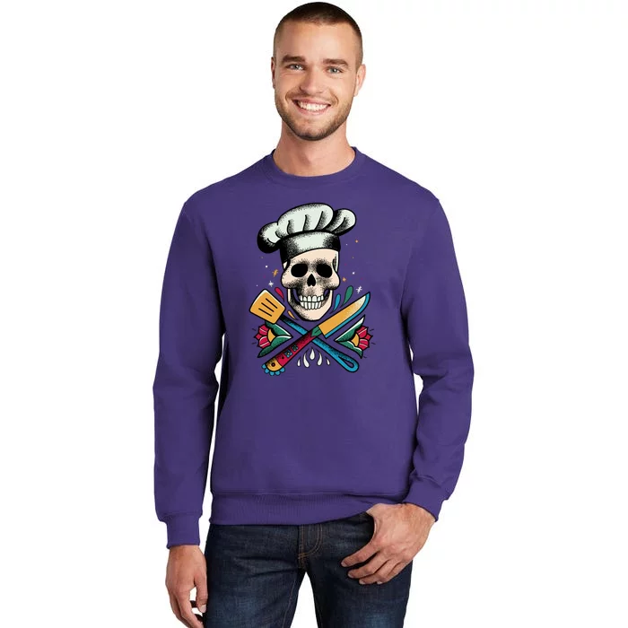 Cooking Chef Skull Sweatshirt