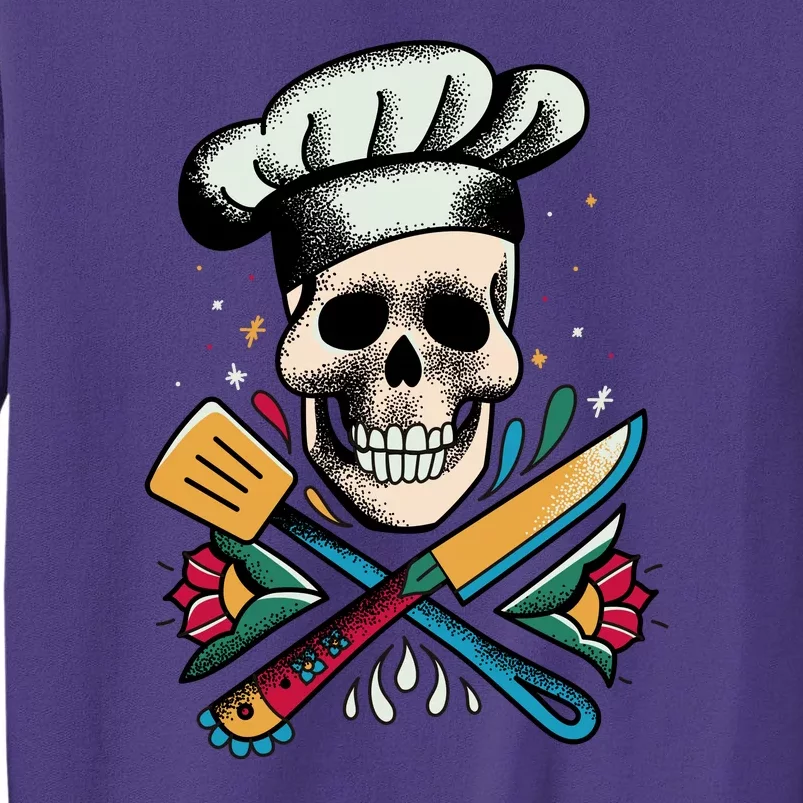 Cooking Chef Skull Sweatshirt