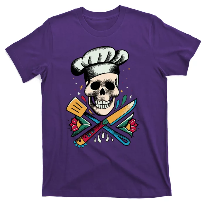 Cooking Chef Skull T-Shirt