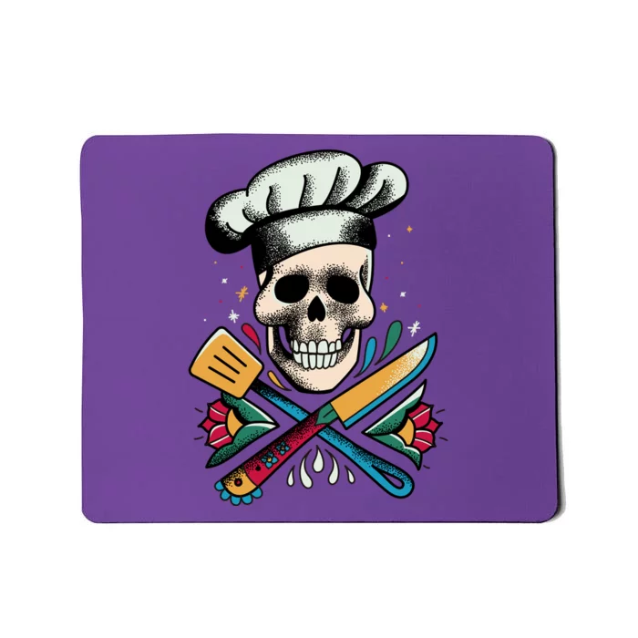 Cooking Chef Skull Mousepad