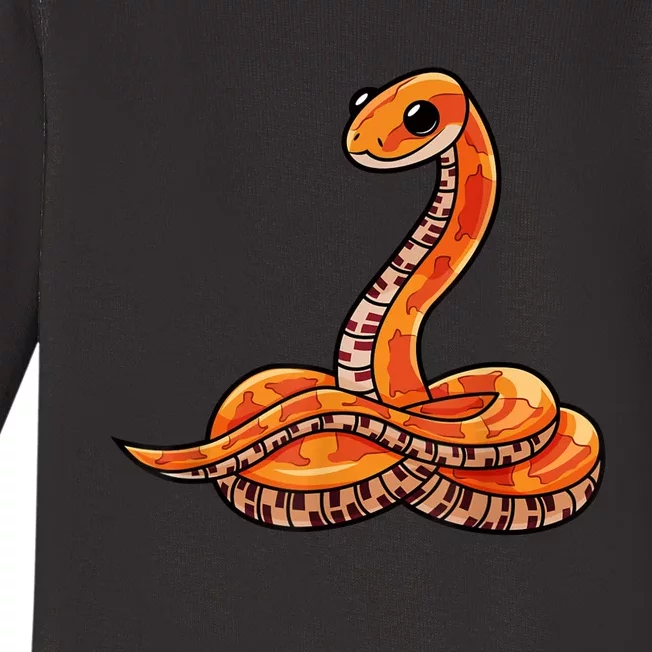 Cute Corn Snake Baby Long Sleeve Bodysuit