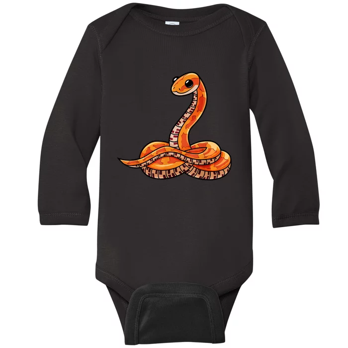 Cute Corn Snake Baby Long Sleeve Bodysuit