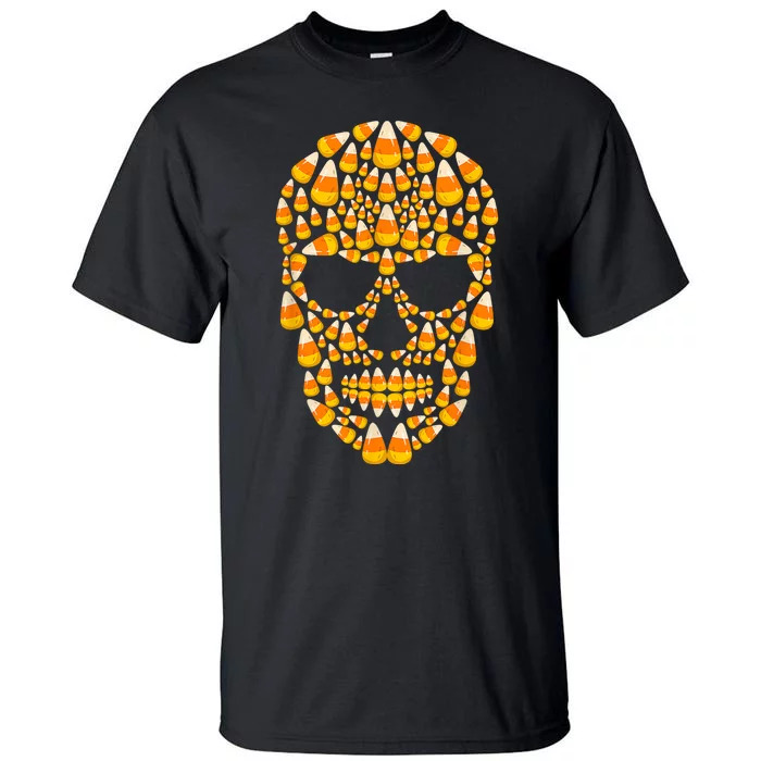 Candy Corn Skull Skeleton Halloween Funny Costume Tall T-Shirt