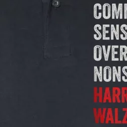 Choose Common Sense Over Nonsense Kamala Harris 2024 Softstyle Adult Sport Polo