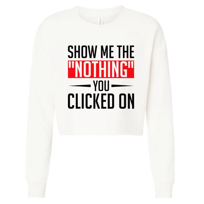 Cybersecurity Computer Security Cyber Security The Nothing Cropped Pullover Crew