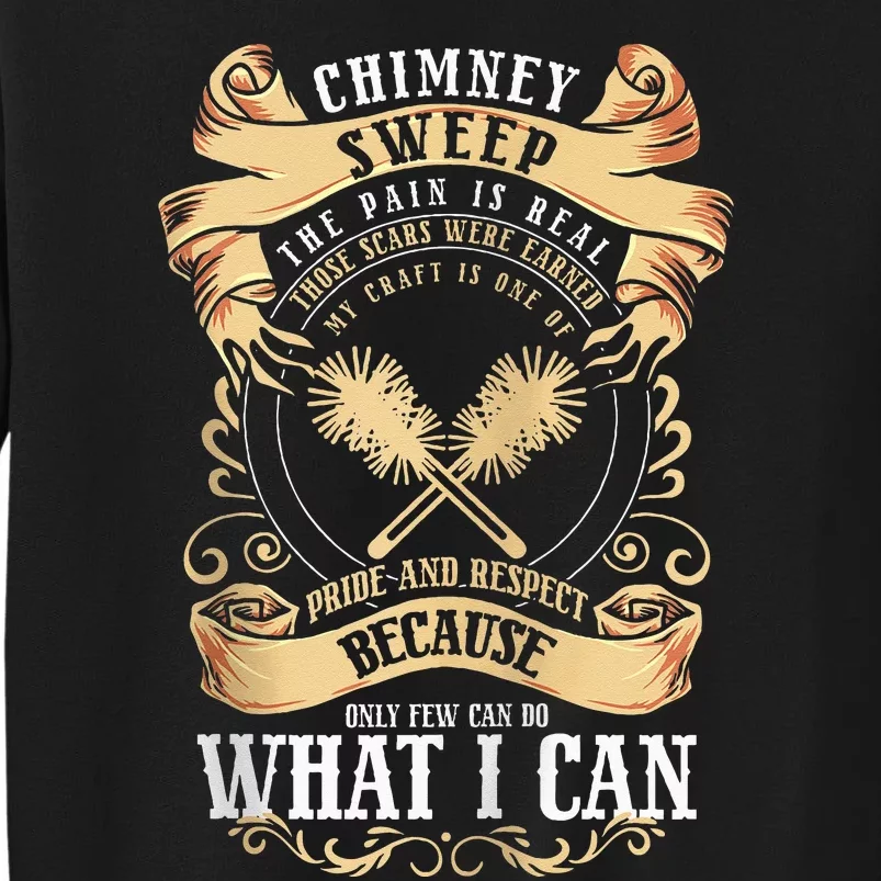 Chimney Cleaner Sweeper Professional Chimney Sweep Tall Sweatshirt