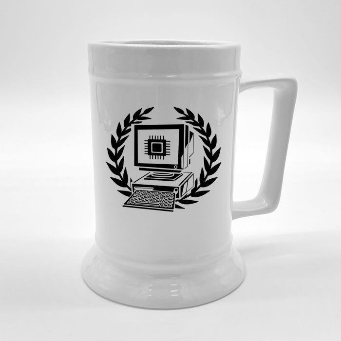 Coder Computer Software Engineer Gift Developer Programmer Funny Gift Front & Back Beer Stein