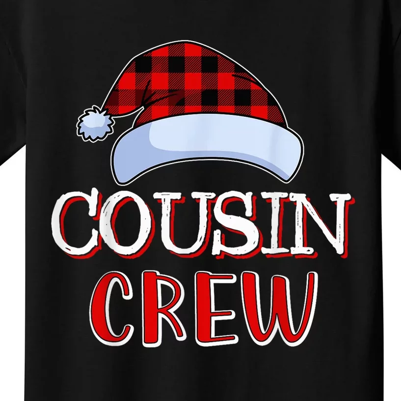 Cousin Crew Santa Family Matching Christmas Pajamas Kids T-Shirt