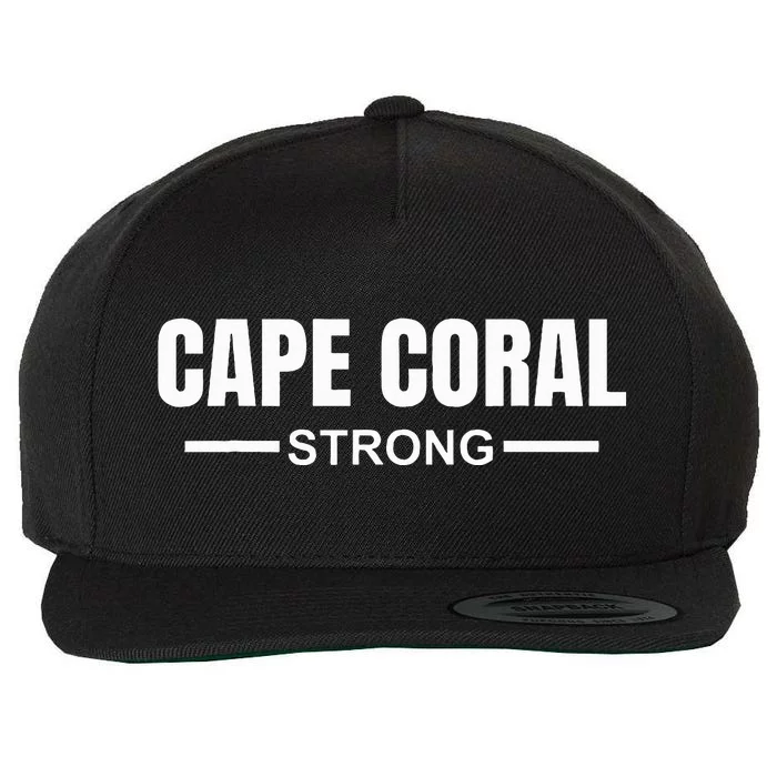 Cape Coral Strong Community Strength Prayer & Support Wool Snapback Cap